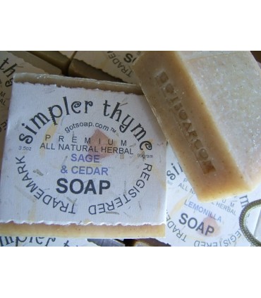 sage & cedar herbal soap