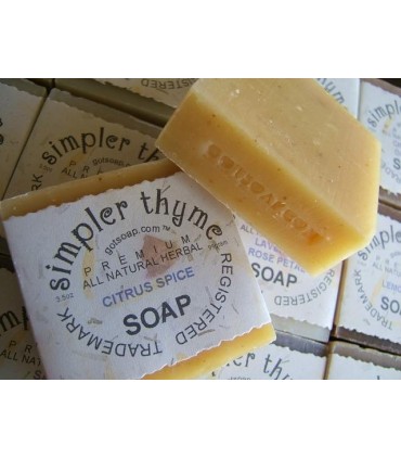 citrus spice herbal soap NAKED 10 pack