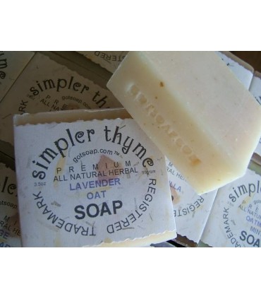 lavender oat herbal soap NAKED 10 pack