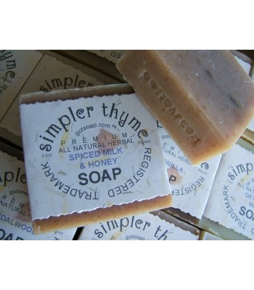 spiced milk & honey herbal soap