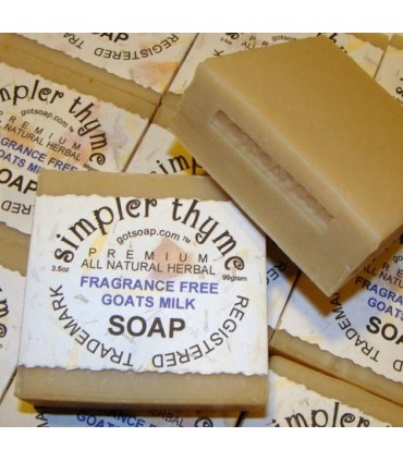 FRAGRANCE FREE goat milk soap w/oatmeal