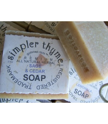 sage & cedar herbal soap