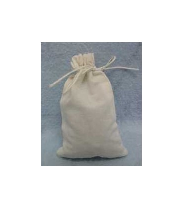 cotton muslin FOUR -  4" x 6"  drawstring bags