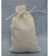 four EMPTY 4" x 6" cotton muslin drawstring bags